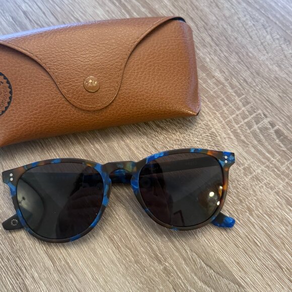 Krewe Landry Polarized Sunglasses - Indigo Tortoise - Picture 2 of 7